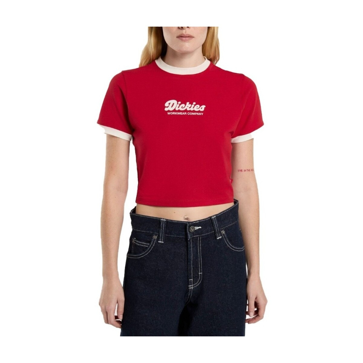 Dickies  DK0A4Z8I0ER1 LEWISTOWN RINGER  Červená