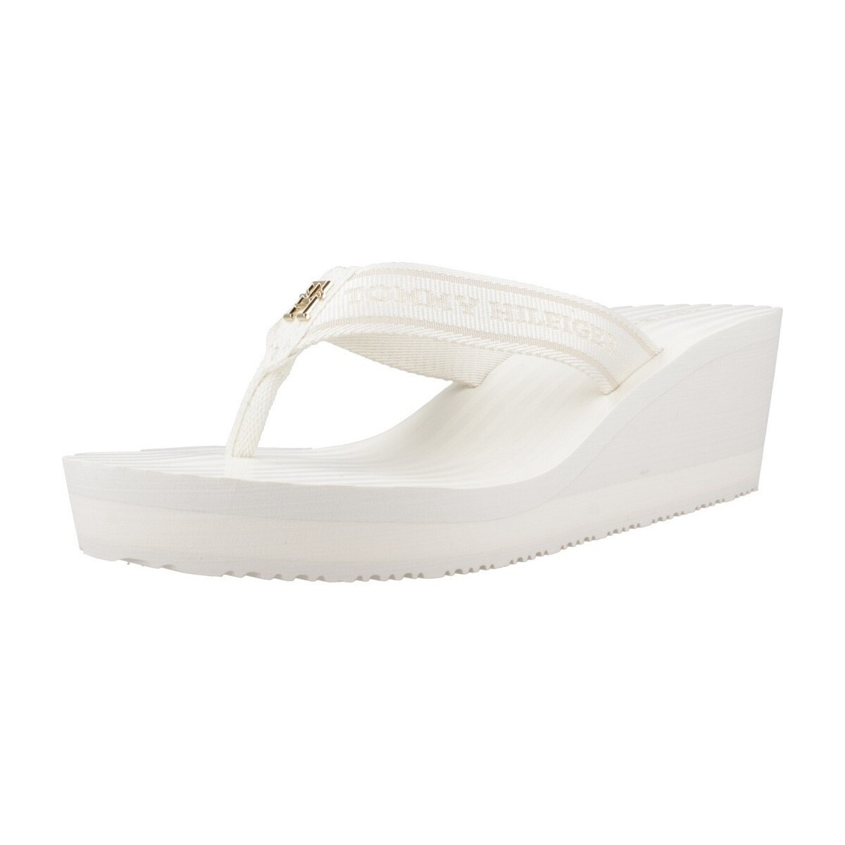 Tommy Hilfiger  STRIPIES WEDGE BEACH SAN  Bílá