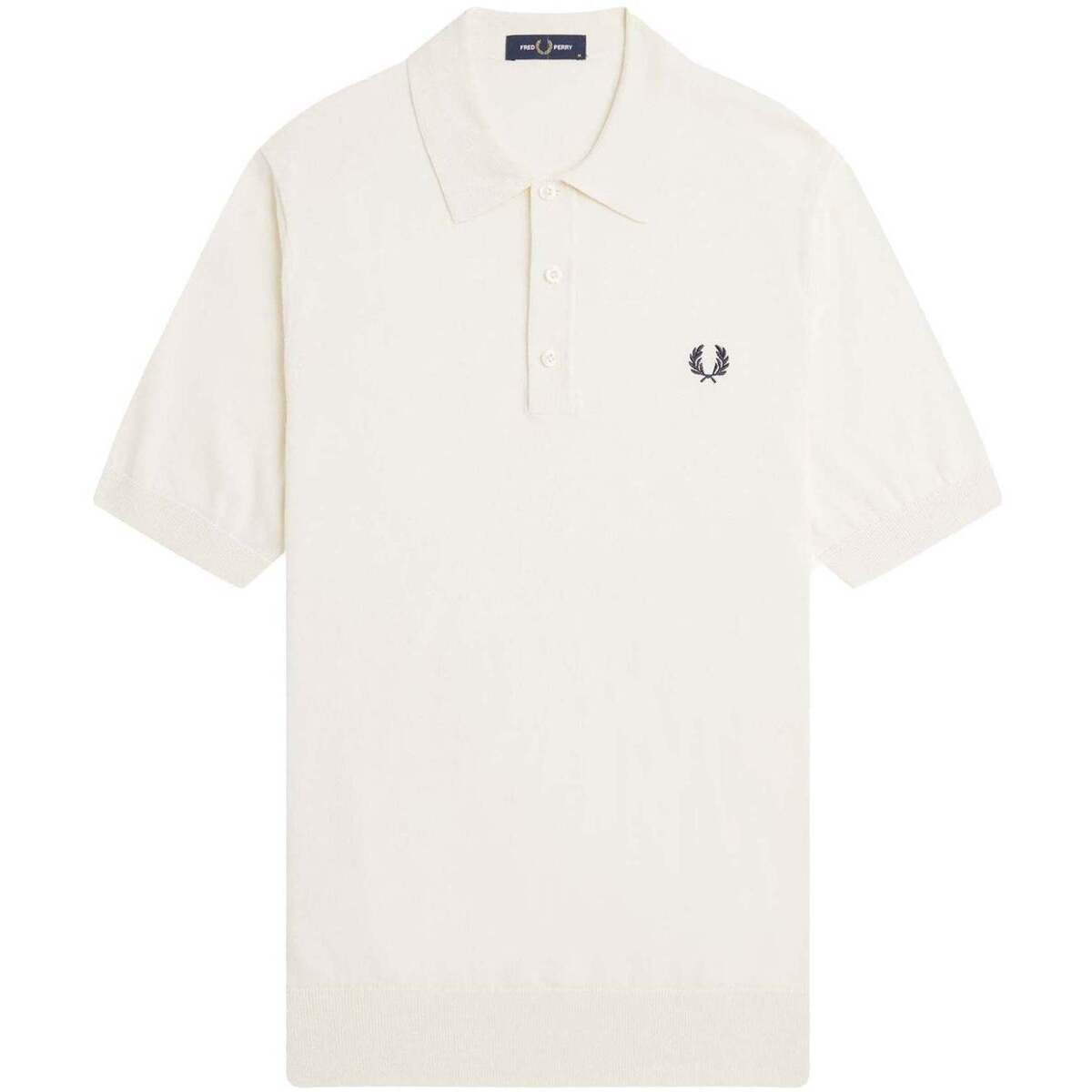 Fred Perry  Cotton Knitted Polo Shirt Ecru  ruznobarevne