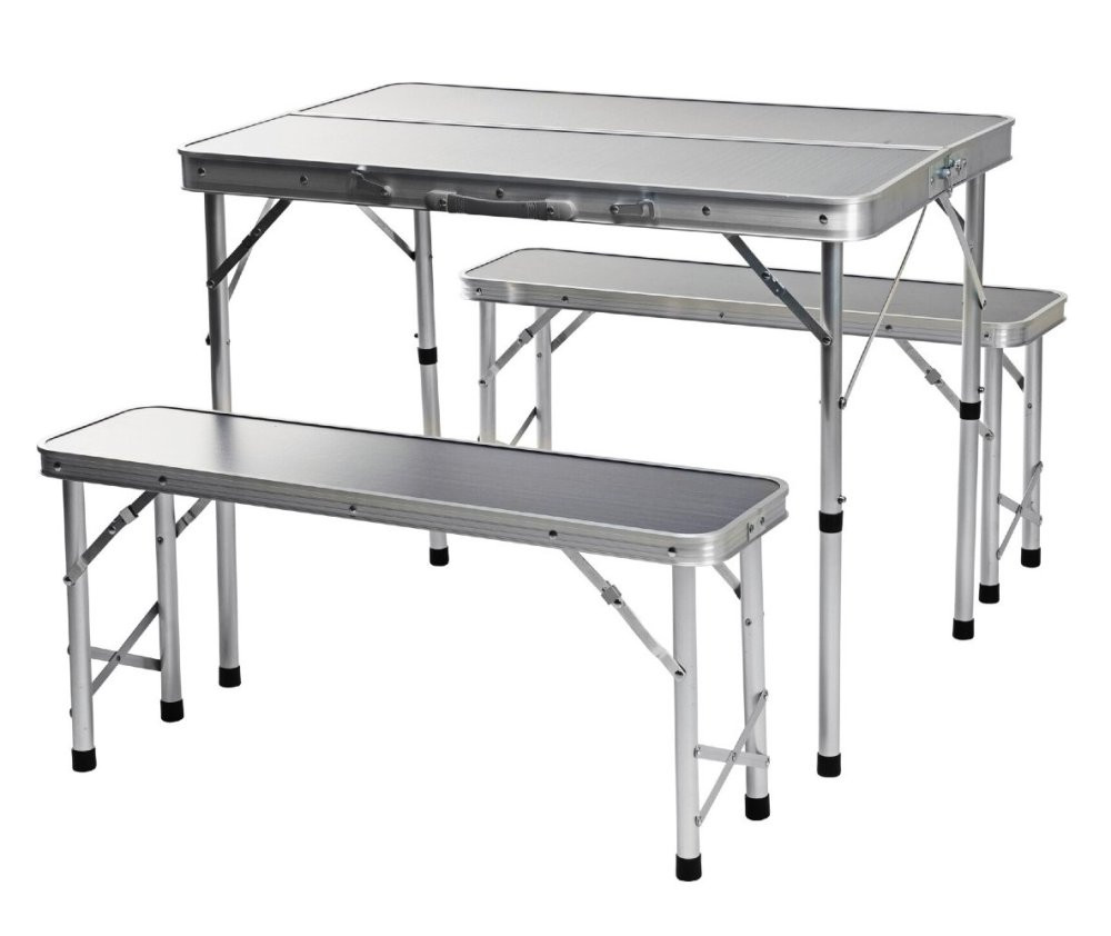 REDCLIFFS
 Kempingový nábytek skládací stůl + 2 lavice KO-CM4100110