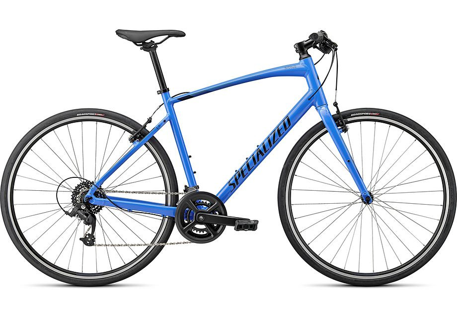 Crossové kolo Specialized Sirrus 1.0 - GLOSS SKY BLUE/CAST BLUE/SATIN BLACK REFLECTIVE Velikost: M