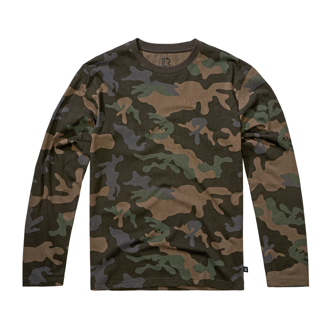 Triko s dlouhým rukávem Brandit Premium Longsleeve - darkcamo, L