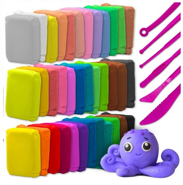 Magická polymerová pěnová hlína 36 barevná