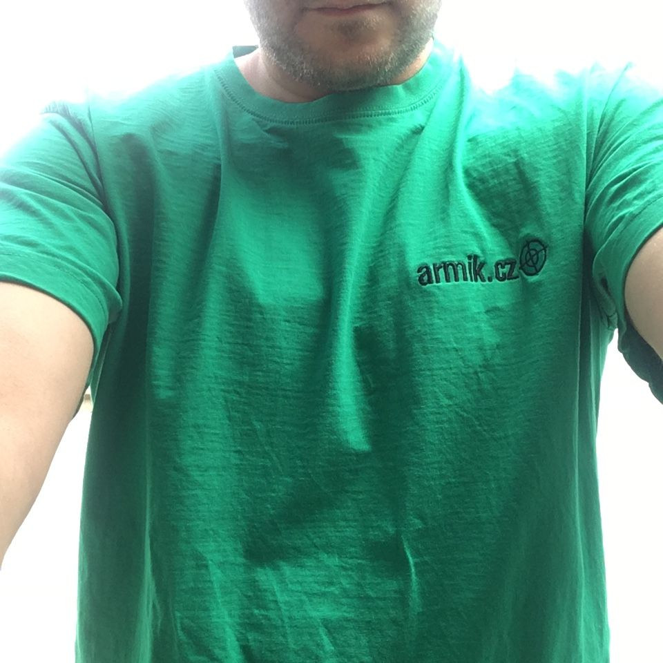 Tričko Armik.cz - zelené, S