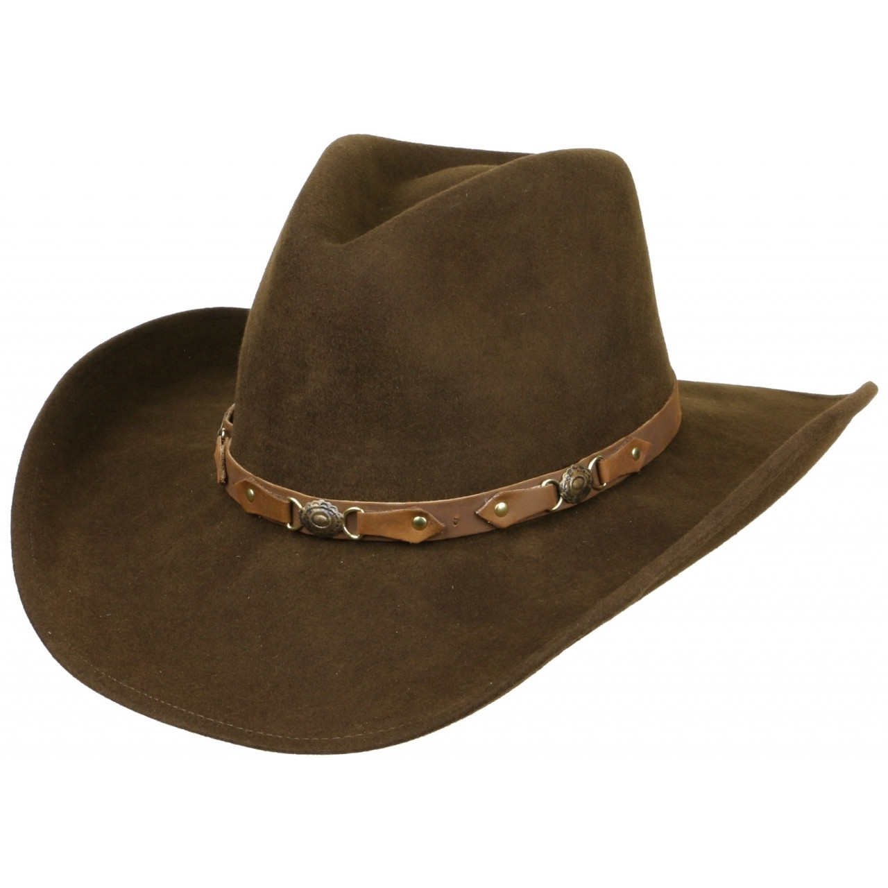 Klobouk vlněný Scippis Bandit - hnědý, S