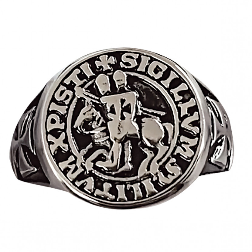 Templářský prsten Tole 10 - stříbrný, 19