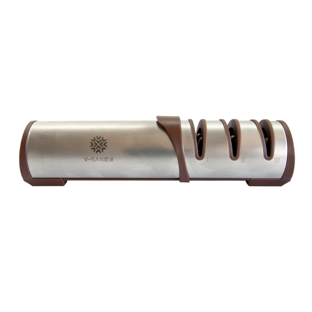 Ostřič nožů (brousek) Taidea Kitchen Deluxe V-San - stříbrný