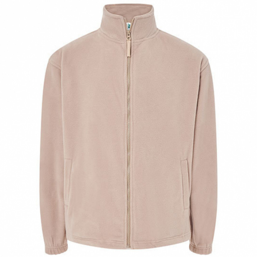 Mikina fleecová JHK Zipper - béžová, XXL