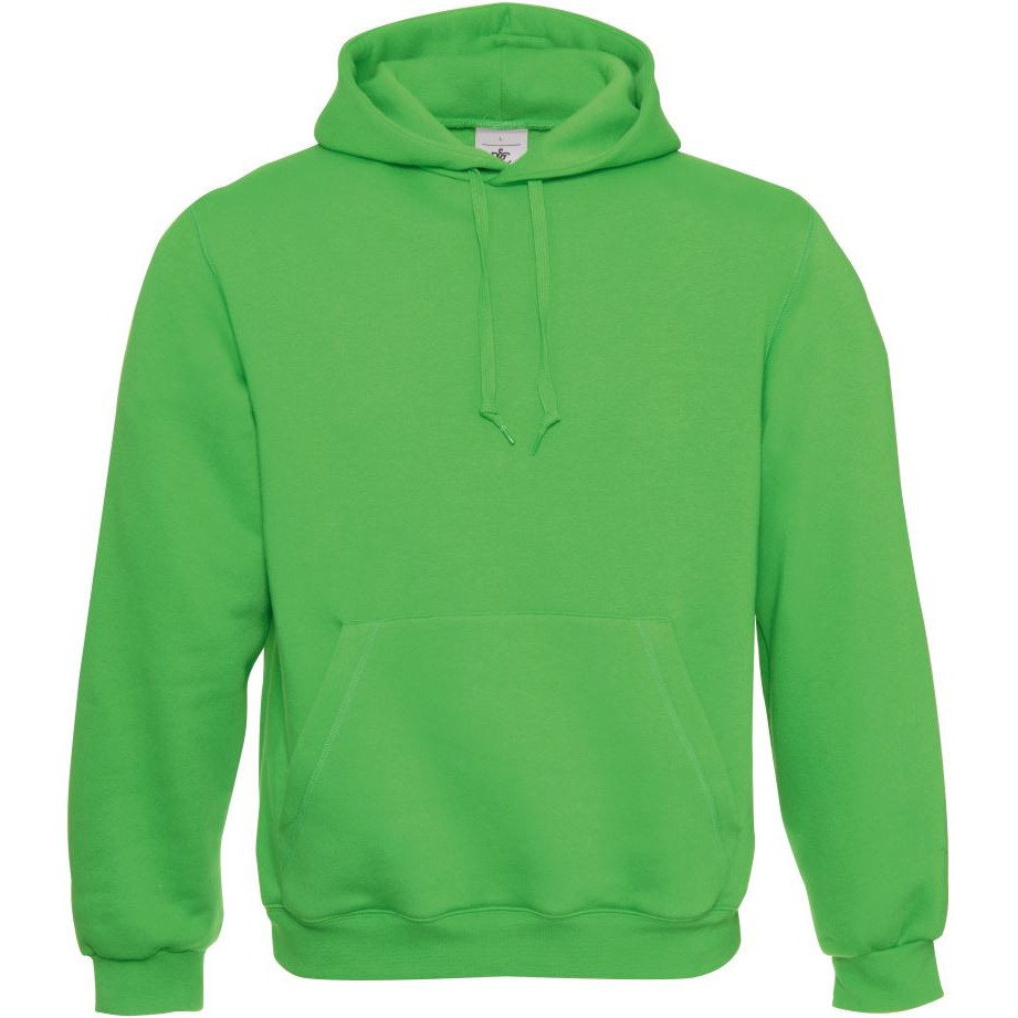 Pánská mikina B&C Hooded - zelená, XXL