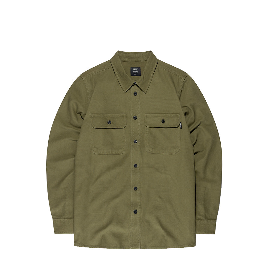 Košile pánská Vintage Industries Baron - olivová, XL