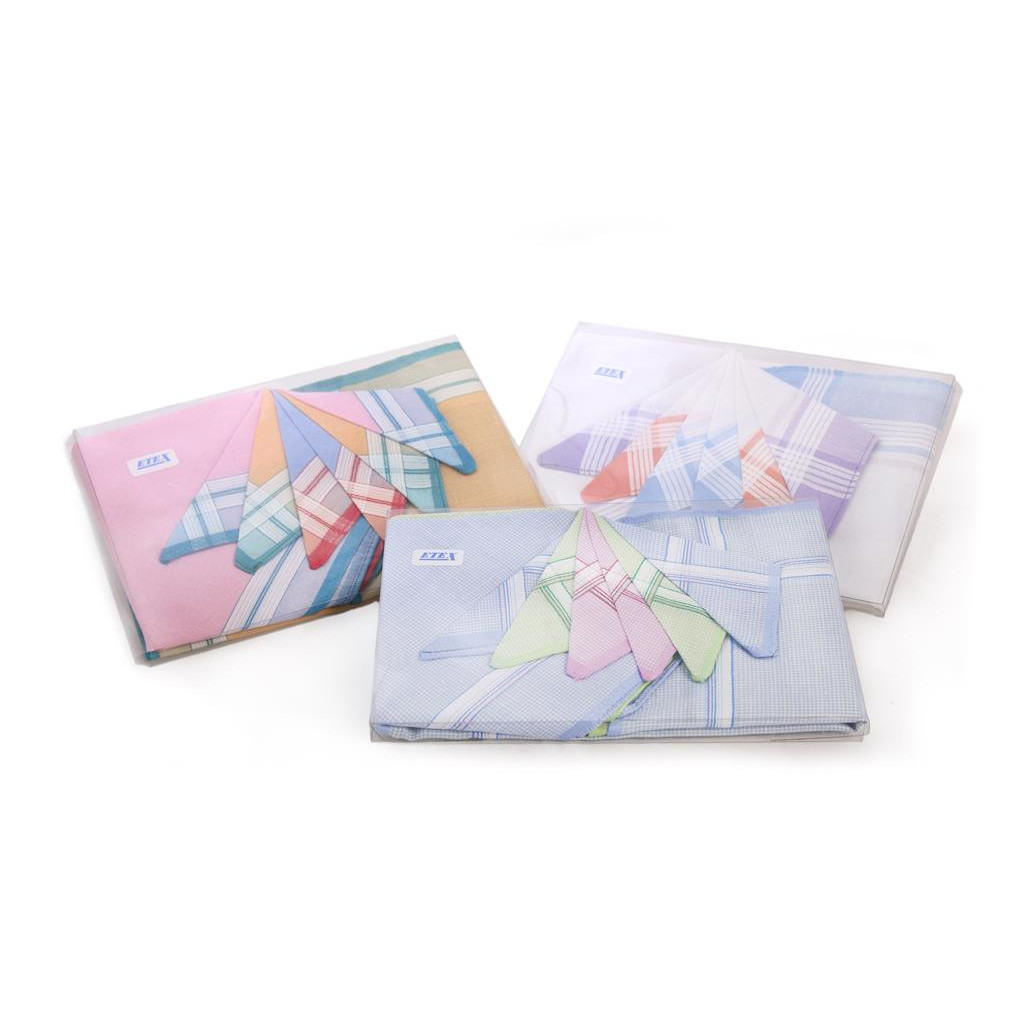 Dámské kapesníky Etex L14 6 ks - různé barvy