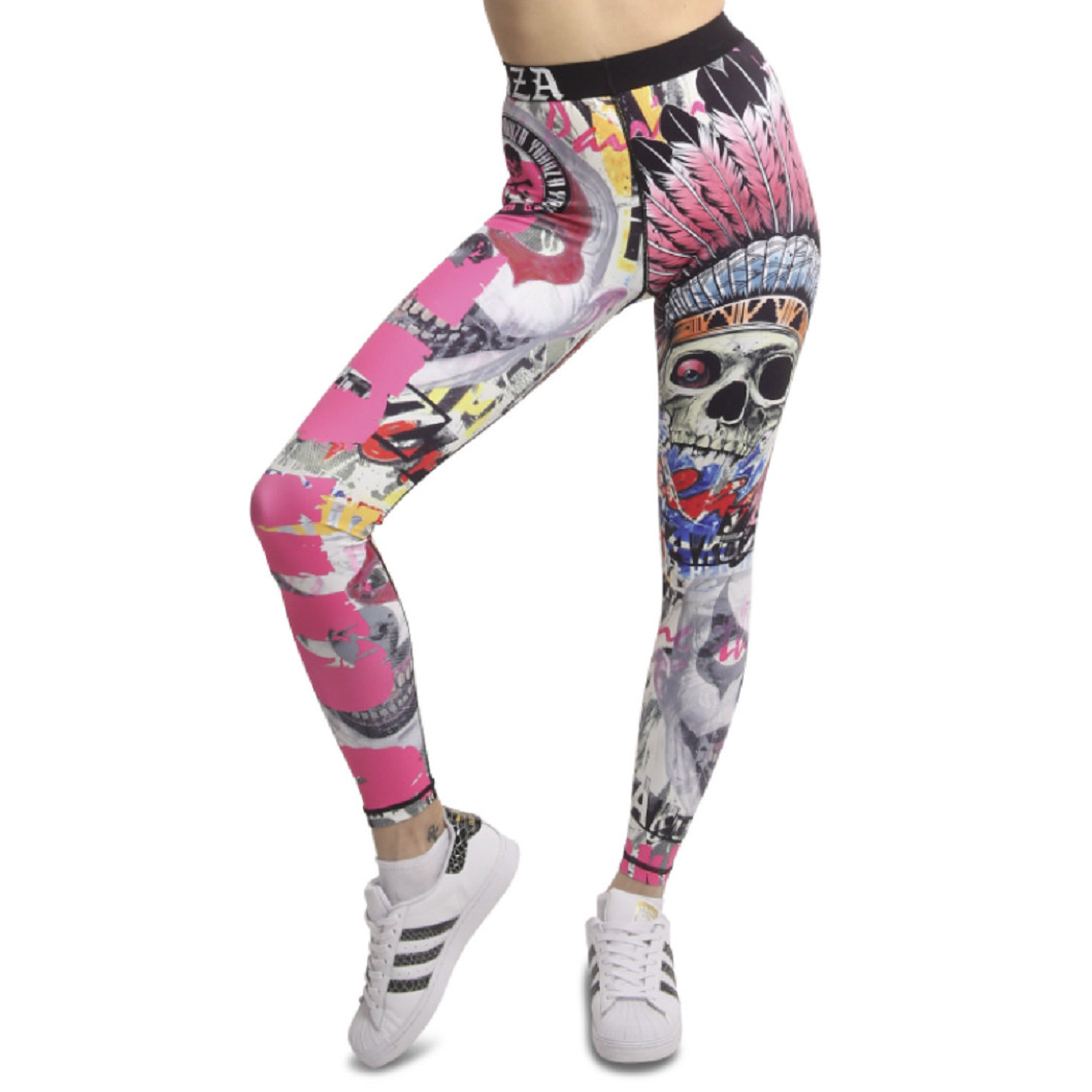 Legíny dámské Yakuza 80 LEB - barevné, XL