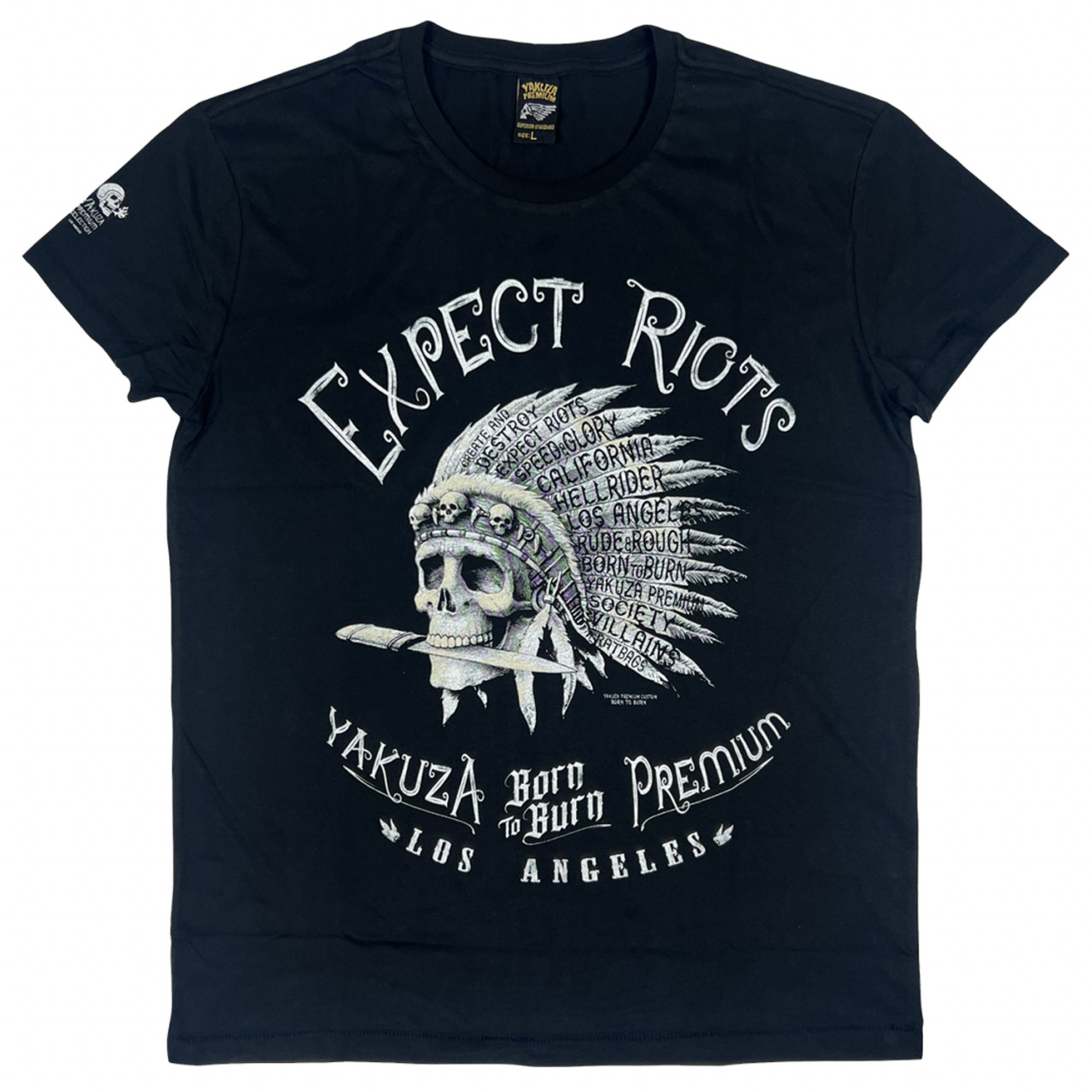 Triko Yakuza Premium Expect Born to Burn - černé, L