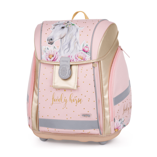 Oxybag Školní batoh PREMIUM LIGHT - Kůň romantic - 3-39925