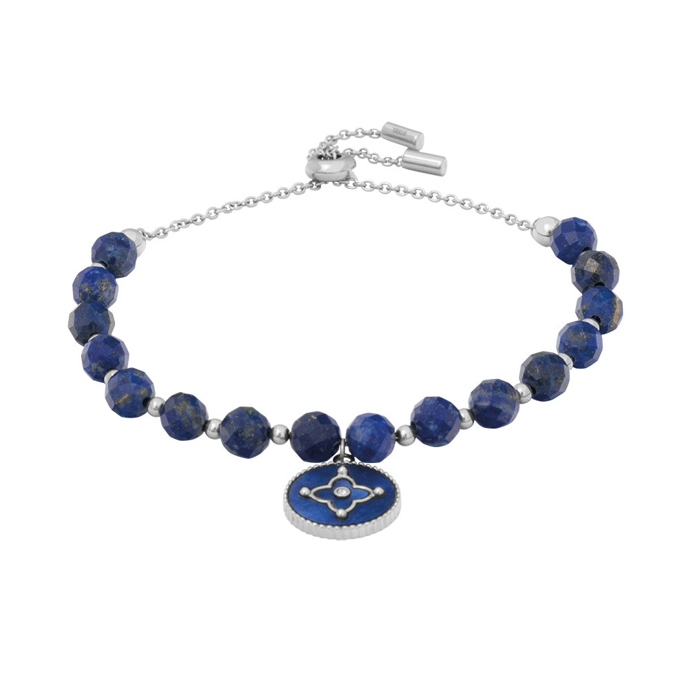 Pierre Lannier Luxusní pozlacený náramek s modrou perletí Tallia BJ24A1161