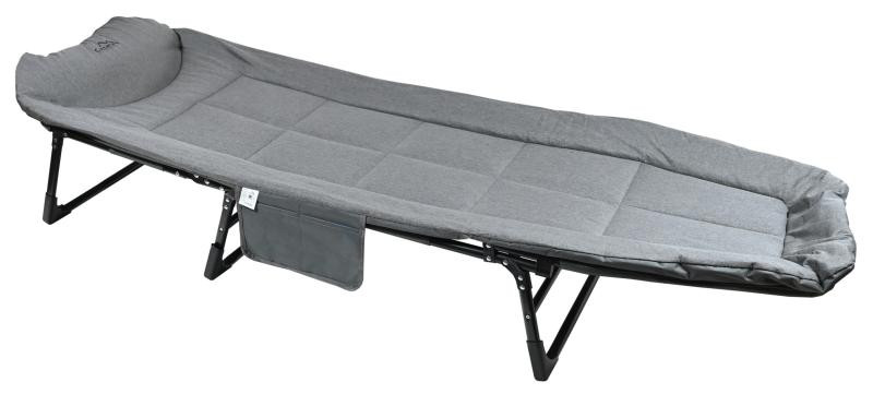Cattara Lehátko kempingové skládací SOFA šedé polohovací