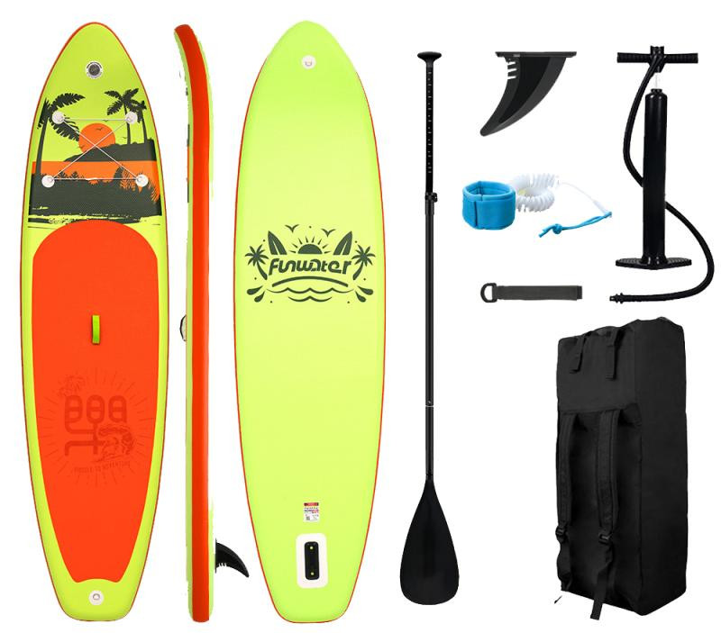 Kubisport Paddleboard 335x84x15 cm s příslušenstvím žlutooranžový