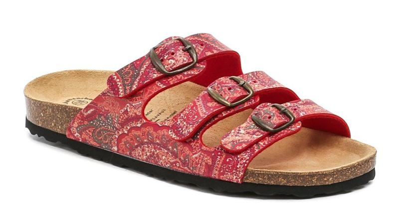 Lico 560009 červené dámské nazouváky