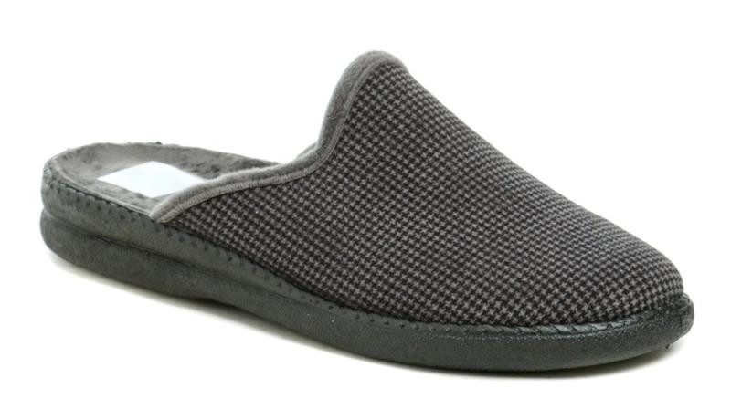 Medi Line 1137-024 šedé pánské nadměrné pantofle