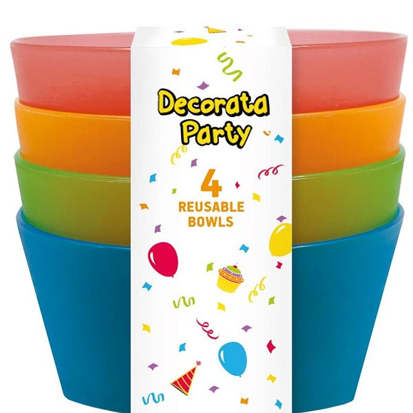 Misky plastové barevné 13,5 cm 4 ks