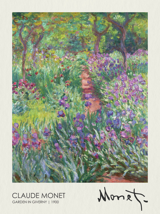Claude Monet Obrazová reprodukce The Artist’s Garden in Giverny (1900), Claude Monet, 30 × 40 cm