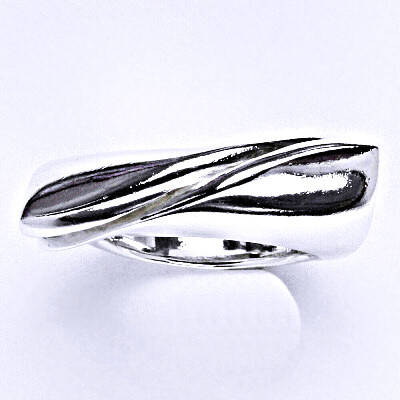 Stříbrný prstýnek, prsten ze stříbra, váha 9,63 g