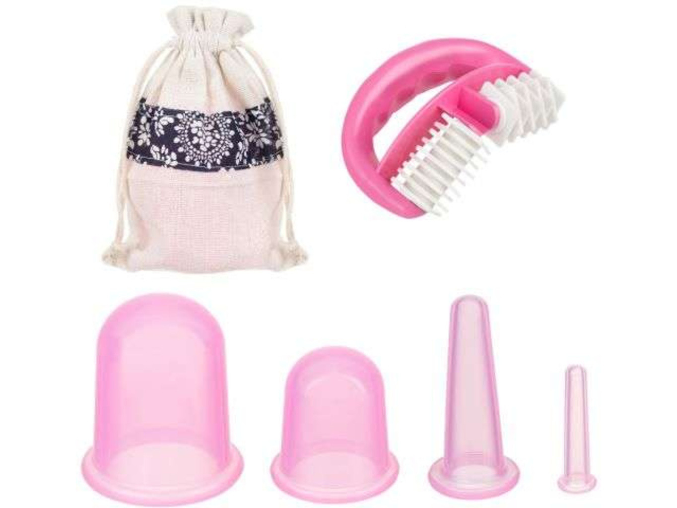 Soulima Sada masážních silikonových baněk proti celulitidě 5 ks