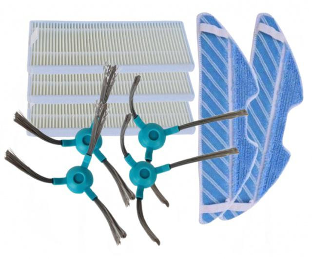 9ks Sada HEPA filtry, kartáče a mopy pro SENCOR SRV 4250, 6250, 8250, 9250 a další