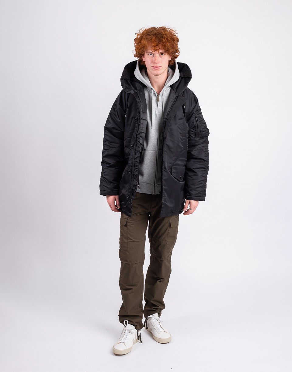 Carhartt WIP Hooded Olten Parka Black L