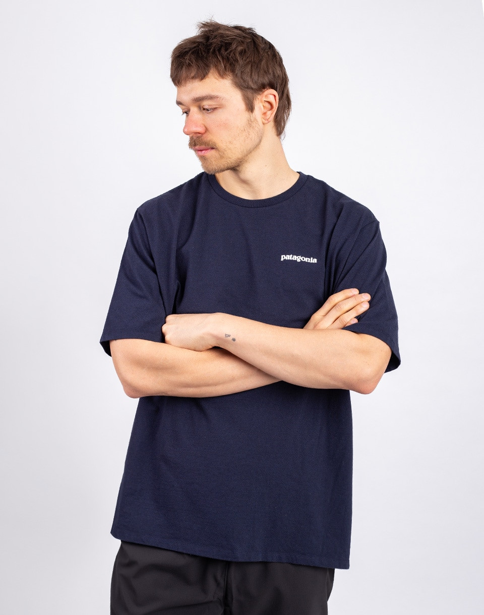 Patagonia M's P-6 Logo Responsibili-Tee New Navy S