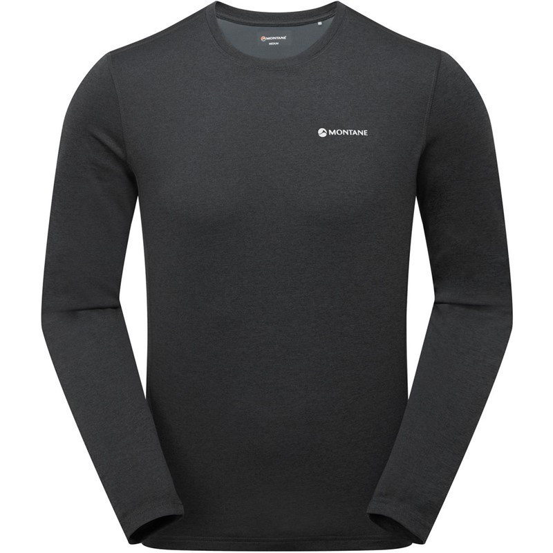 Montane Pánské prodyšné technické tričko s dlouhým rukávem Montane Dart Černá