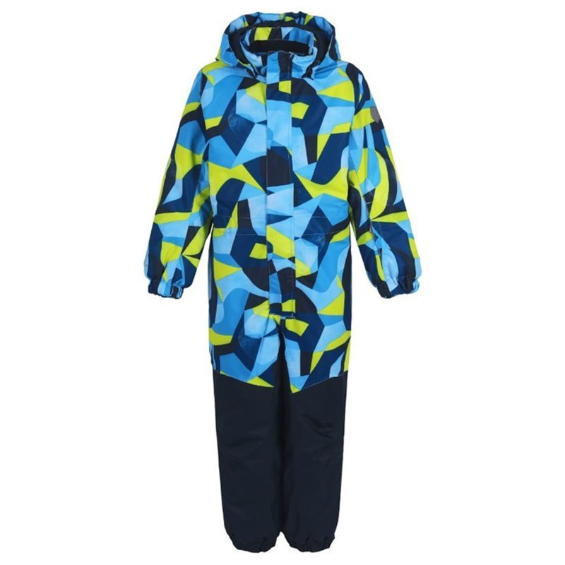 Color kids Dětská zimní kombinéza Color kids Coverall AOP Modrá