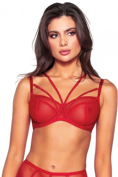 Novika Pois Pois 03 rouge Podprsenka měkká 80e červená