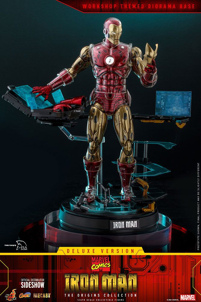 Hot Toys | Avengers - sběratelská figurka Marvel The Origins Collection Iron Man Comic Masterpiece (Deluxe Version) 33 cm