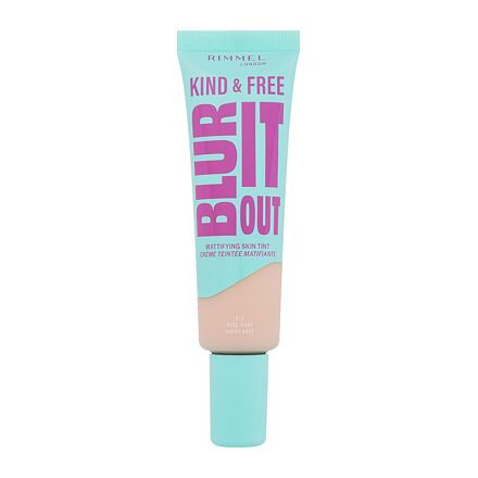 Rimmel London Kind & Free Blur It Out Mattifying Skin Tint lehký matující make-up pro smíšenou a mastnou pleť 30 ml odstín 010 Rose Ivory