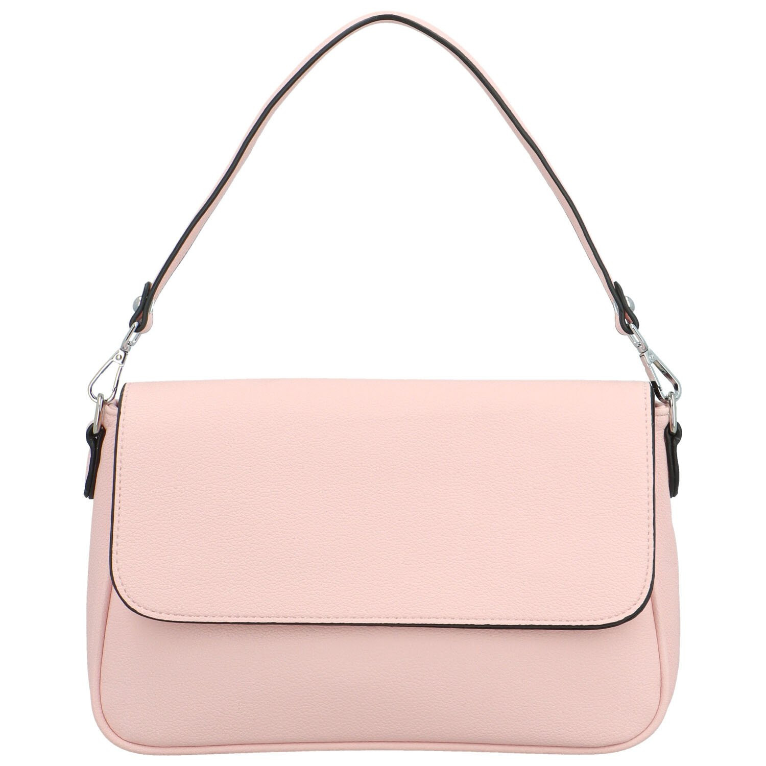 Trendy dámská koženková kabelka na rameno Tuwia, růžová