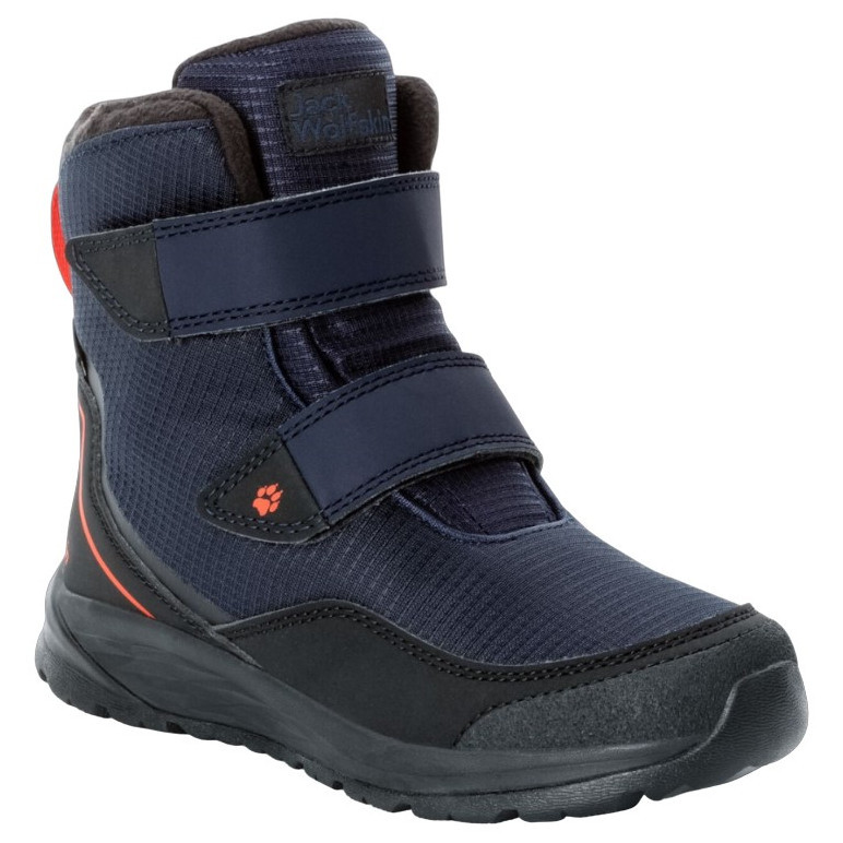 Dětské zimní boty Jack Wolfskin Polar Bear Texapore High Vc K Velikost bot (EU): 32 / Barva: modrá