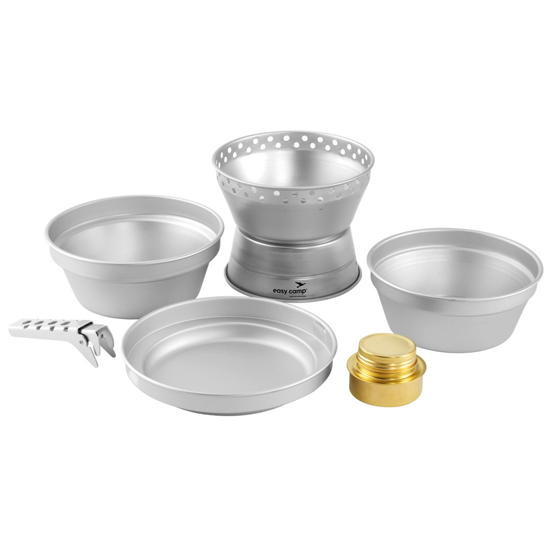 Set nádobí a hořáku Easy Camp Storm Cooker Barva: stříbrná