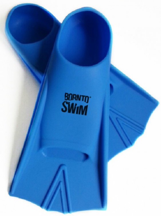 Dětské plavecké ploutve BornToSwim Junior Short Fins Blue M