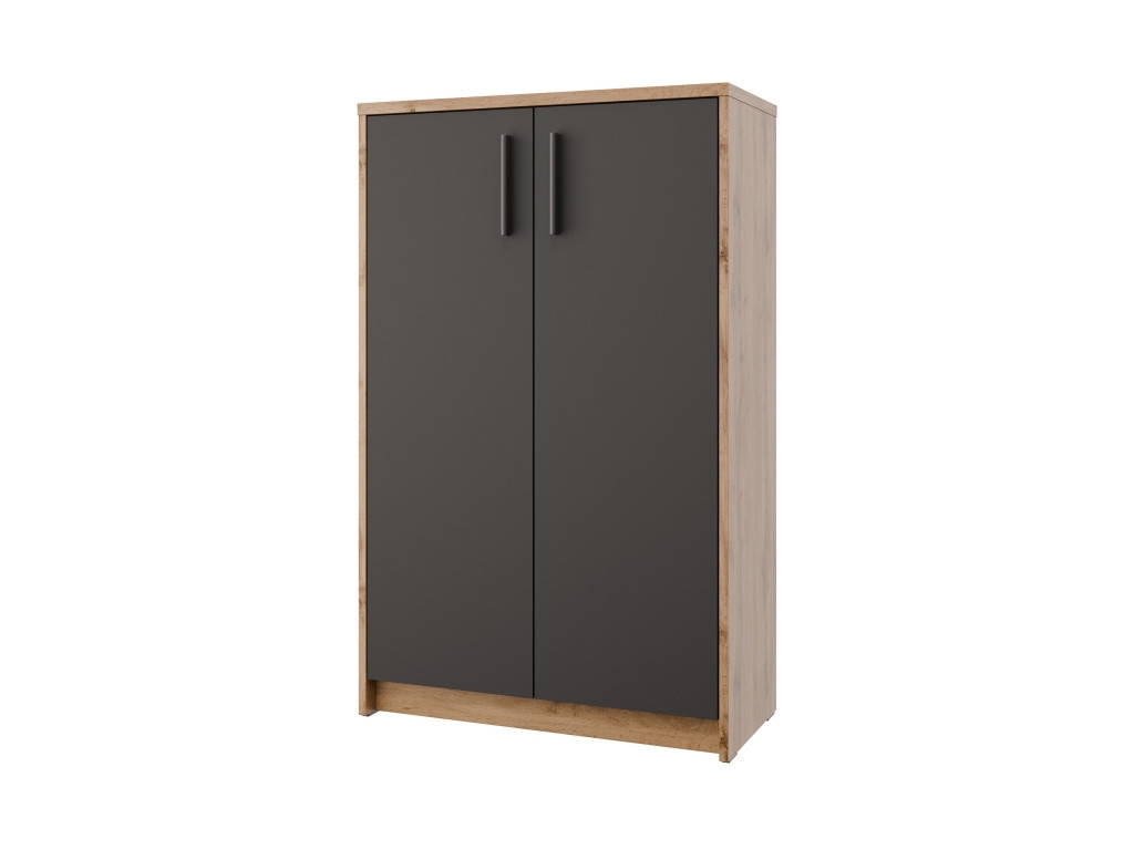 Skříňka NEJBY GIANNI, dub wotan/antracit