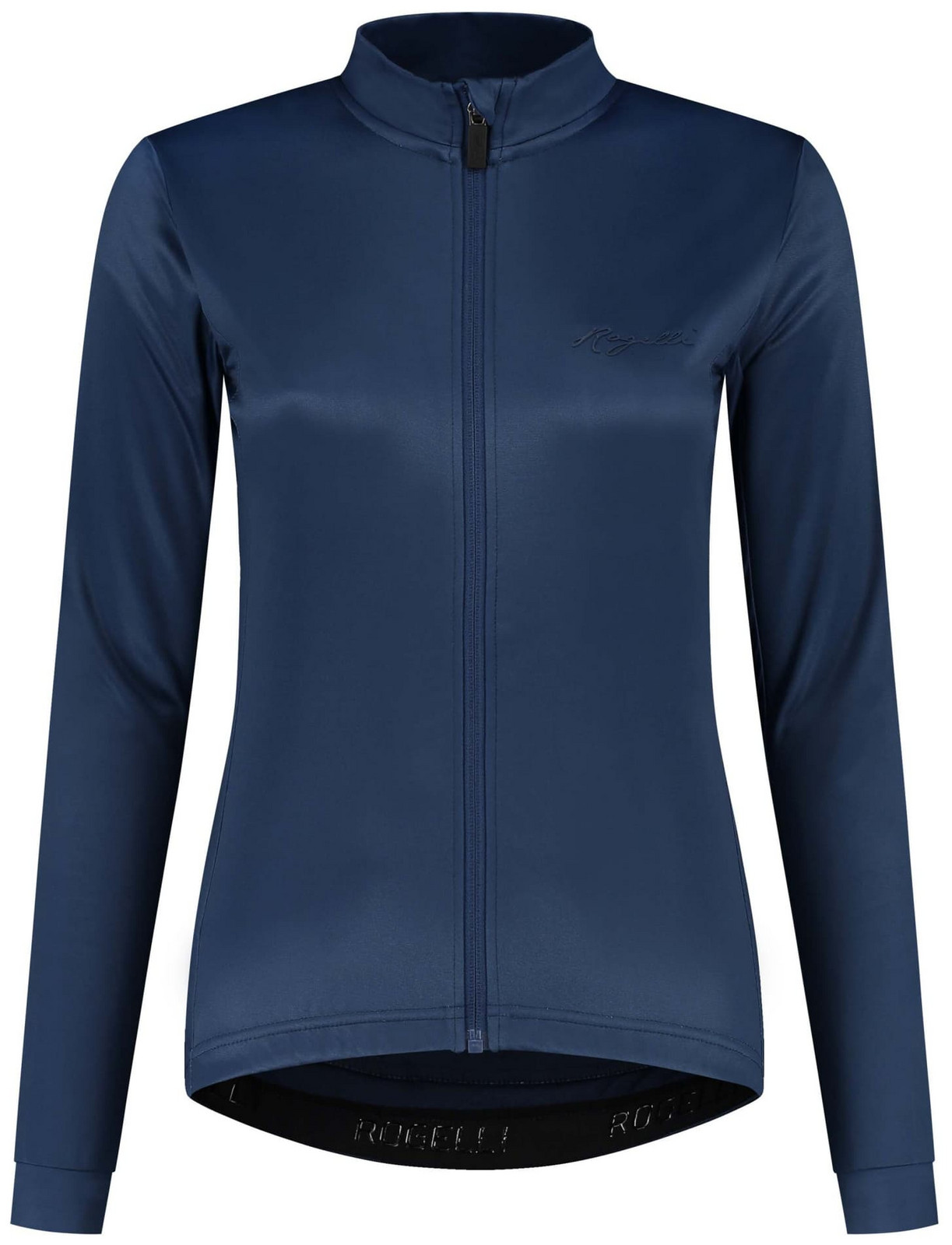 Dámský cyklodres Rogelli CORE s prodyšnými boky a dlouhým rukávem, tmavě modrý S