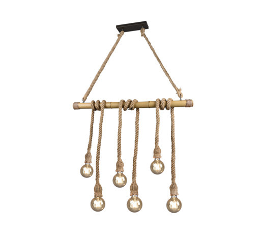 Závěsné osvětlení Reality Wilma hnědá R30130626