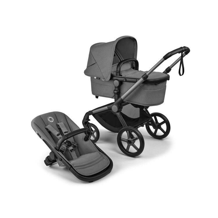 BUGABOO Kočárek kompletní Fox 5 Renew - Black / Moon grey-Moon grey 2025