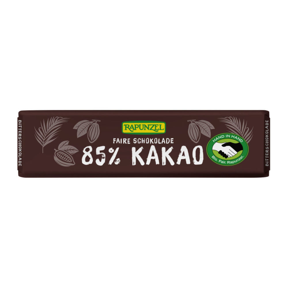 Čokoláda hořká 85 % mini 20 g BIO   RAPUNZEL