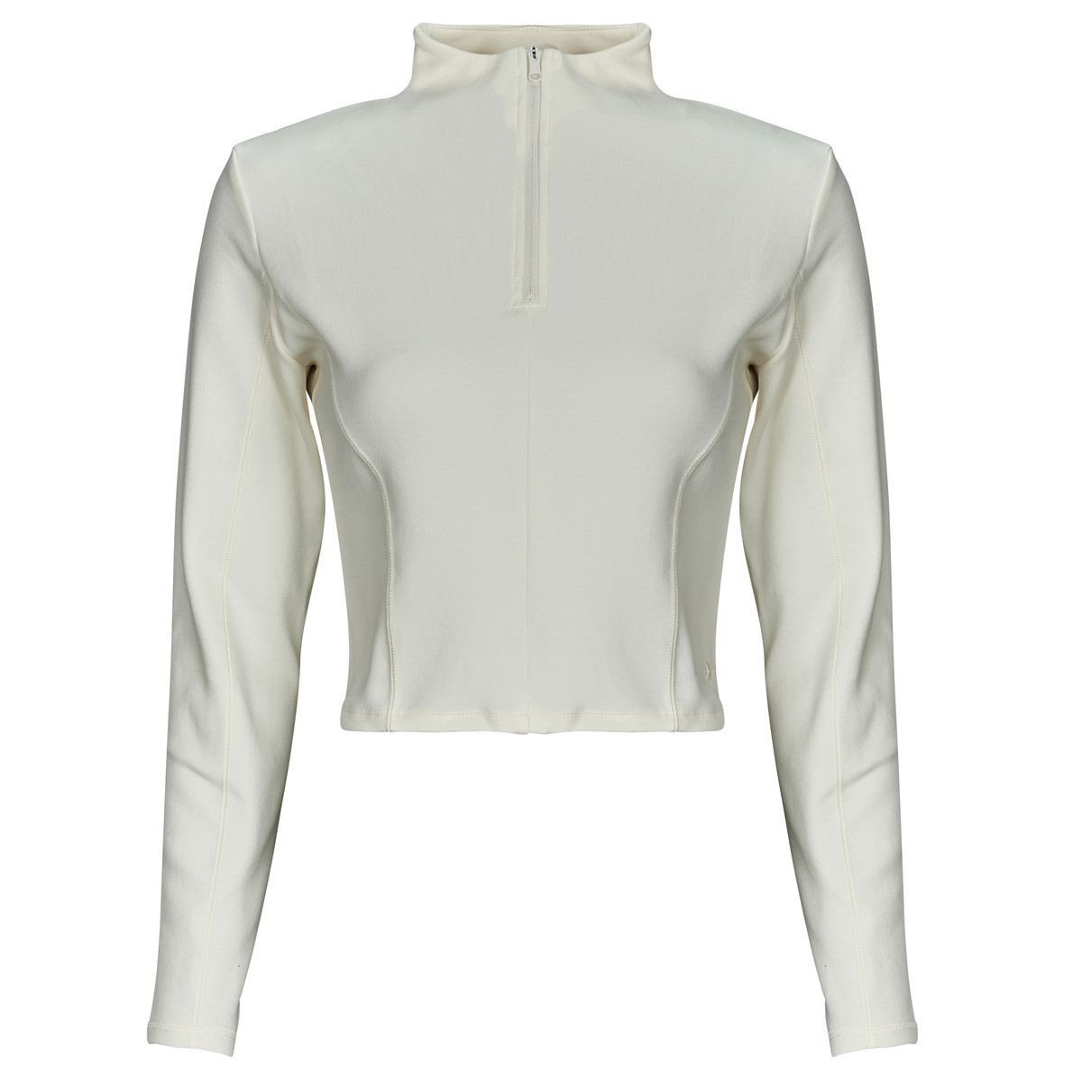 Converse  HALF-ZIP MOCK NECK LONG SLEEVE TOP  Bílá