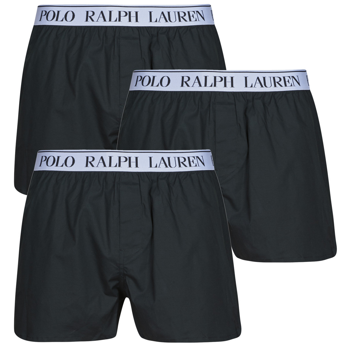 Polo Ralph Lauren  ELASTIC BXER 3 PACK BOXER  Černá