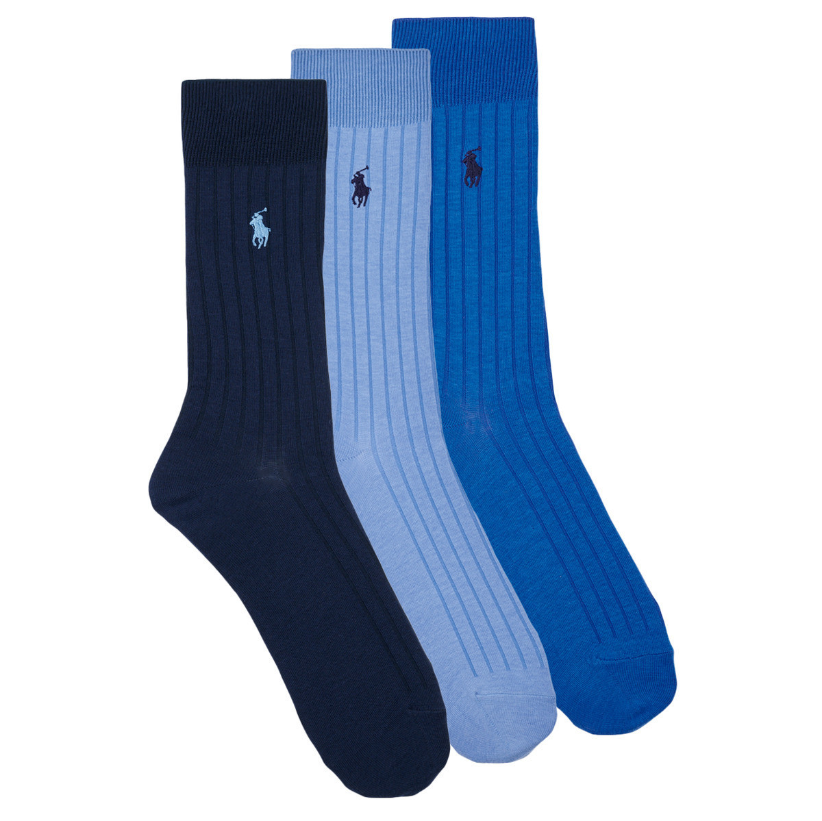 Polo Ralph Lauren  EGYPTIAN CTN CREW SOCK 3 PACK  Modrá