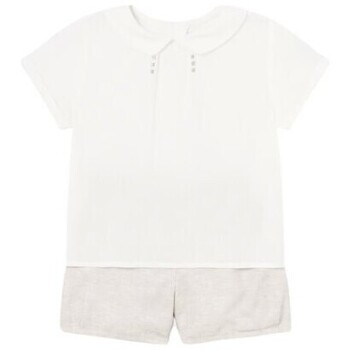 Mayoral  1216 Conjunto 2 piezas ceremonia lino Beige  Béžová