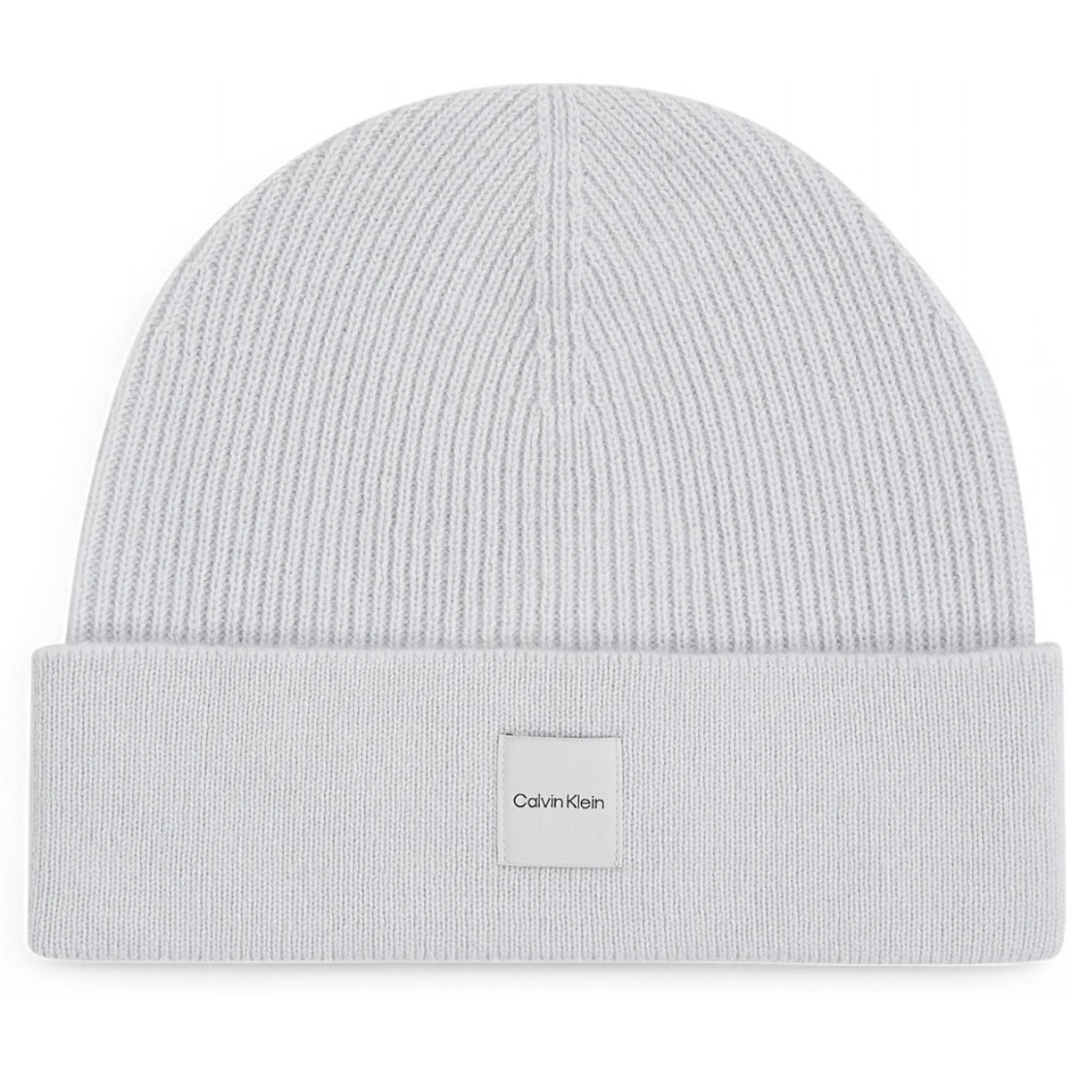 Calvin Klein Jeans  CASHMERE CHUNKY OPEN RIB BEANIE K60K612584  Šedá