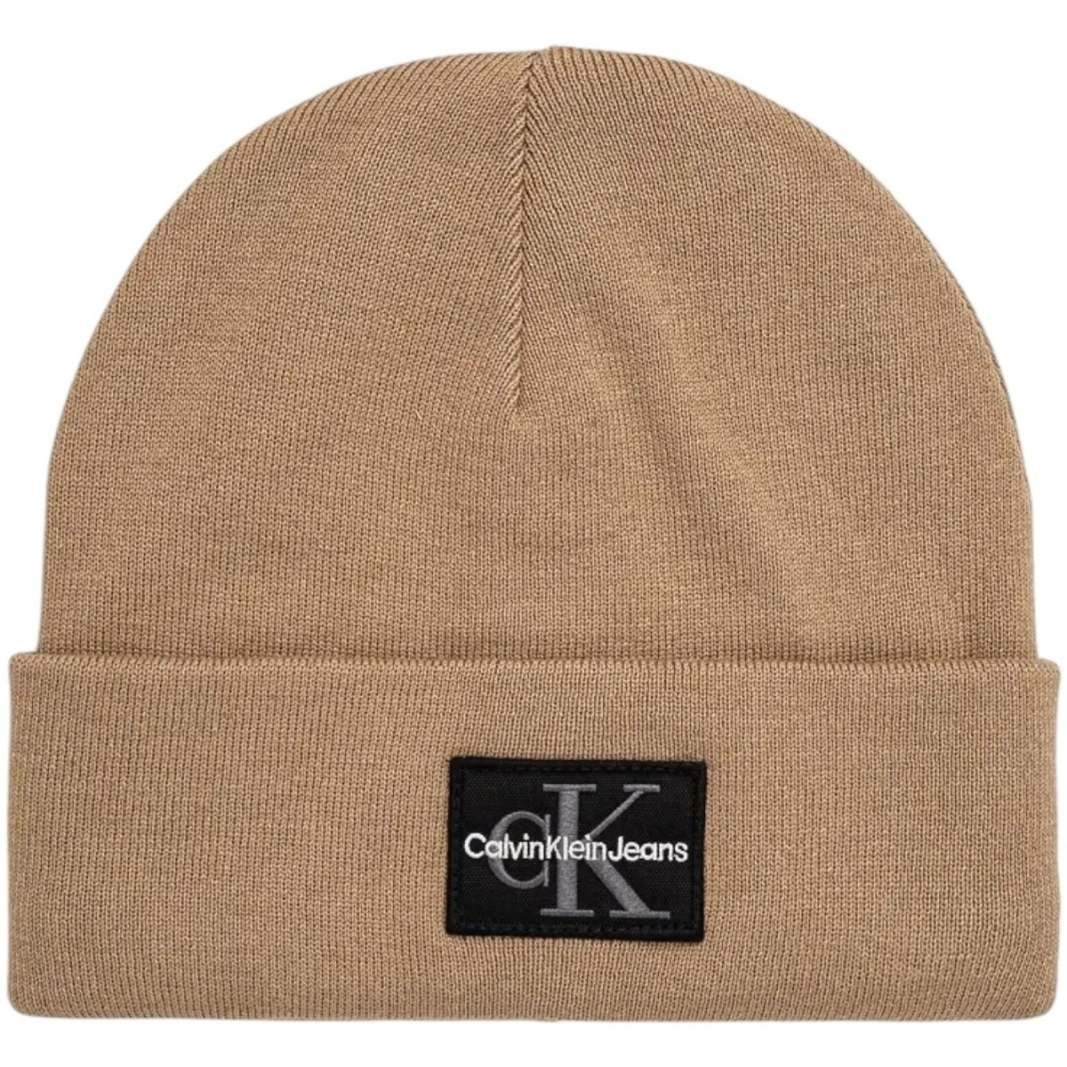 Calvin Klein Jeans  MONO LOGO PATCH BEANIE WARM K50K512455  Béžová